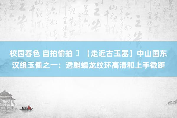 校园春色 自拍偷拍 ​【走近古玉器】中山国东汉组玉佩之一：透雕螭龙纹环高清和上手微距