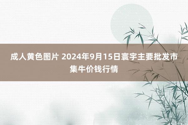 成人黄色图片 2024年9月15日寰宇主要批发市集牛价钱行情