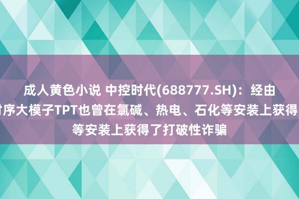 成人黄色小说 中控时代(688777.SH)：经由工业首款AI时序大模子TPT也曾在氯碱、热电、石化等安装上获得了打破性诈骗