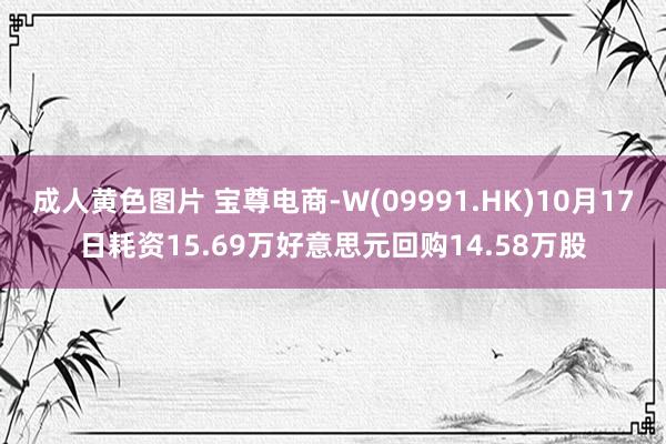 成人黄色图片 宝尊电商-W(09991.HK)10月17日耗资15.69万好意思元回购14.58万股