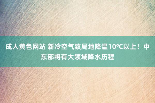 成人黄色网站 新冷空气致局地降温10℃以上！中东部将有大领域降水历程