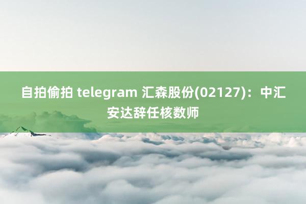 自拍偷拍 telegram 汇森股份(02127)：中汇安达辞任核数师