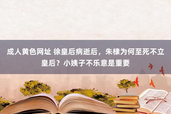 成人黄色网址 徐皇后病逝后，朱棣为何至死不立皇后？小姨子不乐意是重要