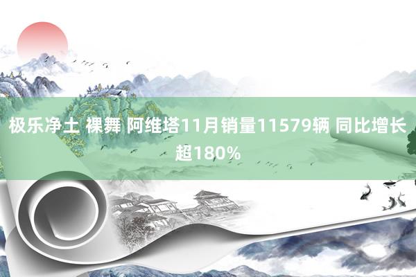 极乐净土 裸舞 阿维塔11月销量11579辆 同比增长超180%