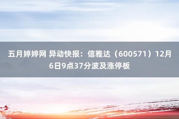 五月婷婷网 异动快报：信雅达（600571）12月6日9点37分波及涨停板