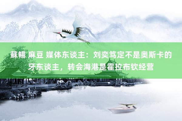 蘇暢 麻豆 媒体东谈主：刘奕笃定不是奥斯卡的牙东谈主，转会海港是霍拉布钦经营