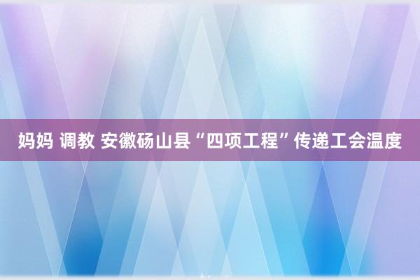 妈妈 调教 安徽砀山县“四项工程”传递工会温度