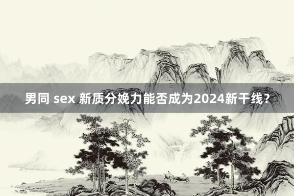 男同 sex 新质分娩力能否成为2024新干线？