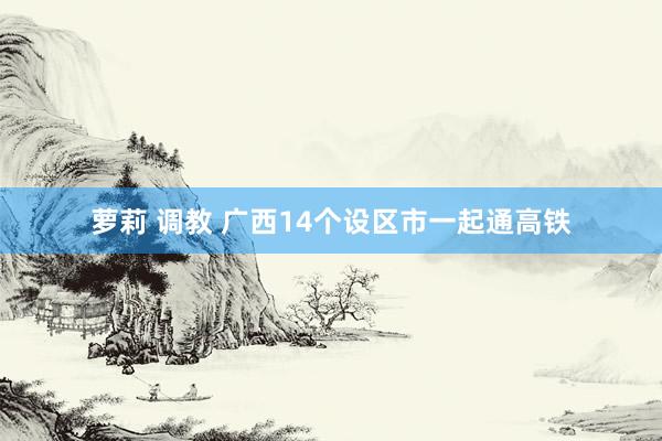 萝莉 调教 广西14个设区市一起通高铁