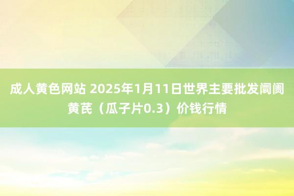 成人黄色网站 2025年1月11日世界主要批发阛阓黄芪（瓜子片0.3）价钱行情