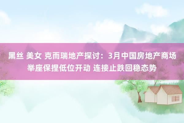 黑丝 美女 克而瑞地产探讨：3月中国房地产商场举座保捏低位开动 连接止跌回稳态势